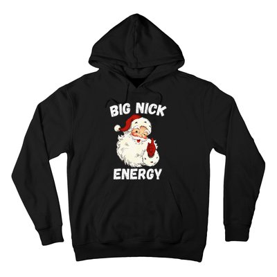 Big Nick Energy Santa Groovy Retro Vintage Hoodie