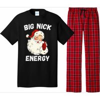 Big Nick Energy Santa Groovy Retro Vintage Pajama Set