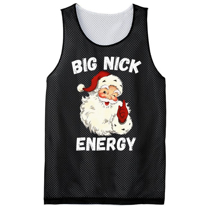 Big Nick Energy Santa Groovy Retro Vintage Mesh Reversible Basketball Jersey Tank