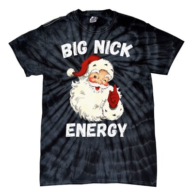 Big Nick Energy Santa Groovy Retro Vintage Tie-Dye T-Shirt