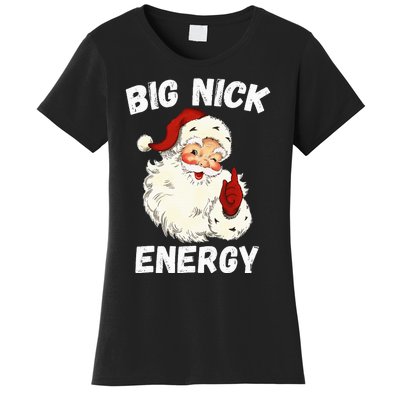 Big Nick Energy Santa Groovy Retro Vintage Women's T-Shirt