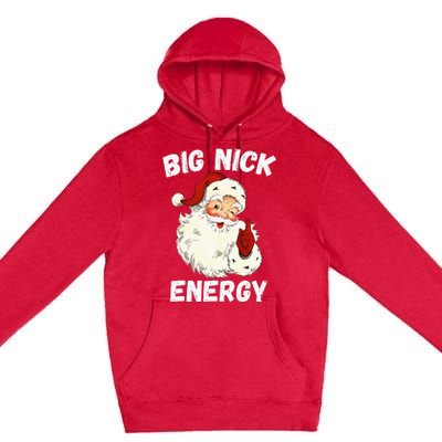 Big Nick Energy Santa Groovy Retro Vintage Premium Pullover Hoodie