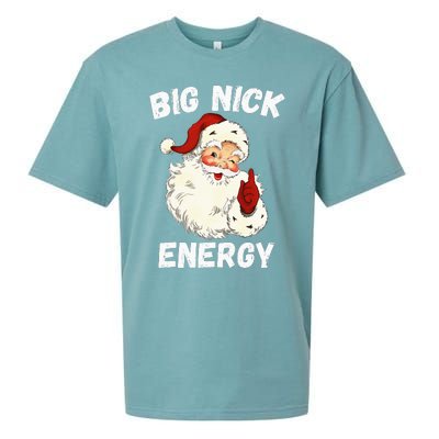 Big Nick Energy Santa Groovy Retro Vintage Sueded Cloud Jersey T-Shirt