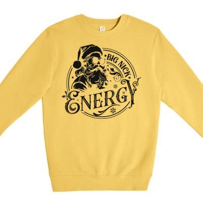 Big Nick Energy Retro Christmas Premium Crewneck Sweatshirt