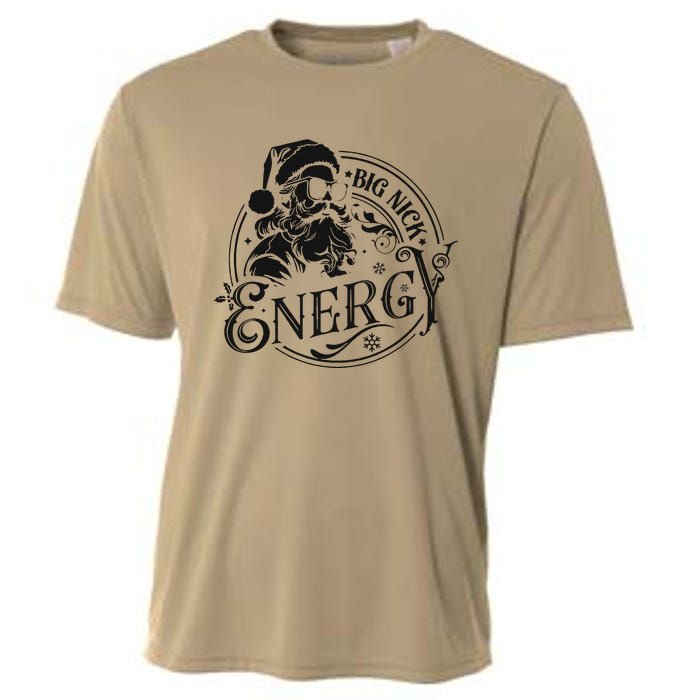 Big Nick Energy Retro Christmas Cooling Performance Crew T-Shirt