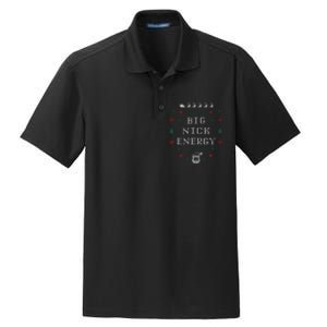 Big Nick Energy Funny Xmas Christmas Holiday Dry Zone Grid Polo