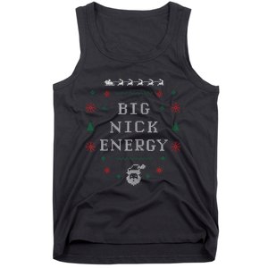 Big Nick Energy Funny Xmas Christmas Holiday Tank Top