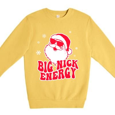 Big Nick Energy Gift Christmas Reindeer Meaningful Gift Cute Xmas Gift Premium Crewneck Sweatshirt