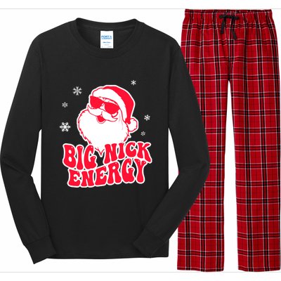 Big Nick Energy Gift Christmas Reindeer Meaningful Gift Cute Xmas Gift Long Sleeve Pajama Set