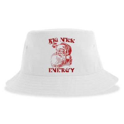 Big Nick Energy Funny Xmas Christmas Ugly Sweater Sustainable Bucket Hat