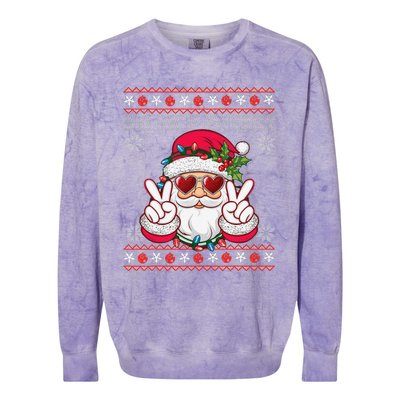 Big Nick Energy Santa Ugly Christmas Sweater Colorblast Crewneck Sweatshirt