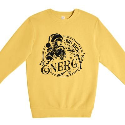 Big Nick Energy Retro Christmas Premium Crewneck Sweatshirt