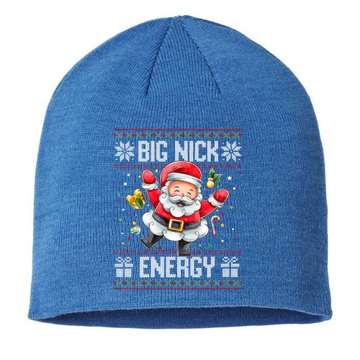 Big Nick Energy Funny Xmas Ugly Christmas Sweater Santa Cute Gift Sustainable Beanie