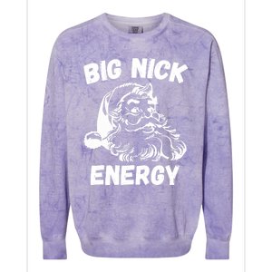 Big Nick Energy Santa Colorblast Crewneck Sweatshirt