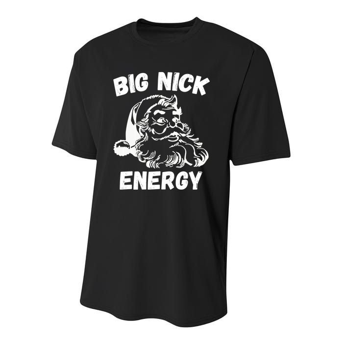 Big Nick Energy Santa Youth Performance Sprint T-Shirt