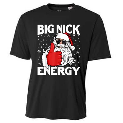 Big Nick Energy Vintage Red Santa Claus Red Christmas Design Cooling Performance Crew T-Shirt