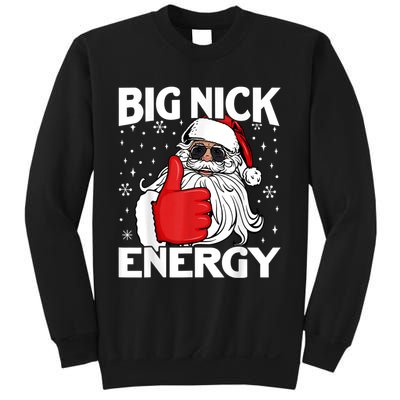 Big Nick Energy Vintage Red Santa Claus Red Christmas Design Sweatshirt