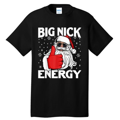 Big Nick Energy Vintage Red Santa Claus Red Christmas Design Tall T-Shirt