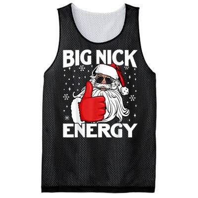 Big Nick Energy Vintage Red Santa Claus Red Christmas Design Mesh Reversible Basketball Jersey Tank