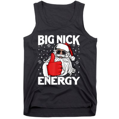 Big Nick Energy Vintage Red Santa Claus Red Christmas Design Tank Top