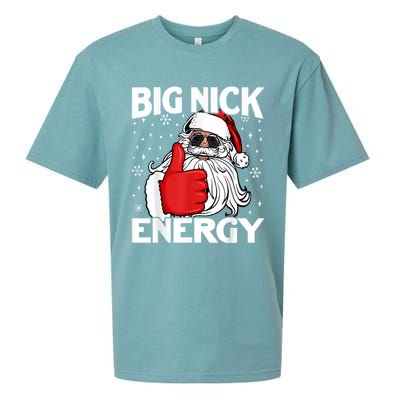 Big Nick Energy Vintage Red Santa Claus Red Christmas Design Sueded Cloud Jersey T-Shirt