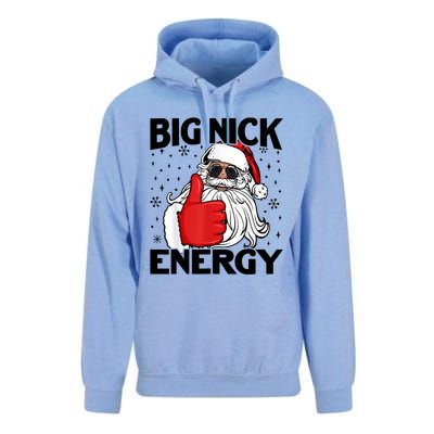 Big Nick Energy Vintage Red Santa Claus Red Christmas Design Unisex Surf Hoodie