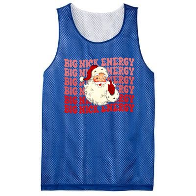 Big Nick Energy Holiday Xmas Christmas Santa Claus Outfit Great Gift Mesh Reversible Basketball Jersey Tank