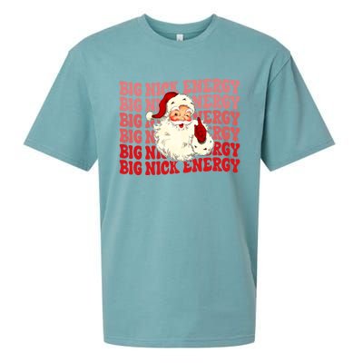 Big Nick Energy Holiday Xmas Christmas Santa Claus Outfit Great Gift Sueded Cloud Jersey T-Shirt