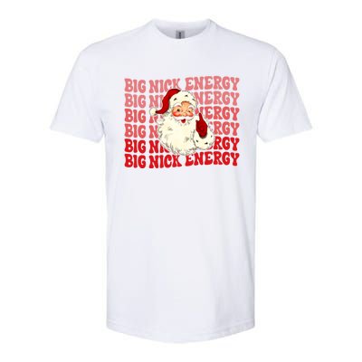 Big Nick Energy Holiday Xmas Christmas Santa Claus Outfit Great Gift Softstyle CVC T-Shirt