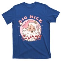 Big Nick Energy Pink Santa Claus Vintage Chirstmas Gift T-Shirt