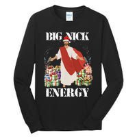 Big Nick Energy Jesus Funny Christmas For Matching Family Tall Long Sleeve T-Shirt