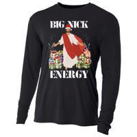 Big Nick Energy Jesus Funny Christmas For Matching Family Cooling Performance Long Sleeve Crew