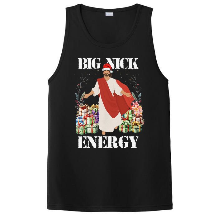 Big Nick Energy Jesus Funny Christmas For Matching Family PosiCharge Competitor Tank