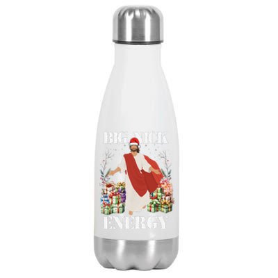 Big Nick Energy Jesus Funny Christmas For Matching Family Stainless Steel Insulated Water Bottle