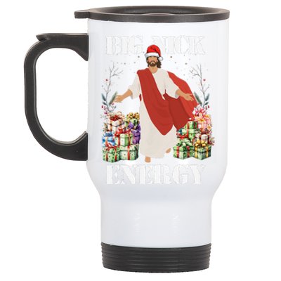 Big Nick Energy Jesus Funny Christmas For Matching Family Stainless Steel Travel Mug