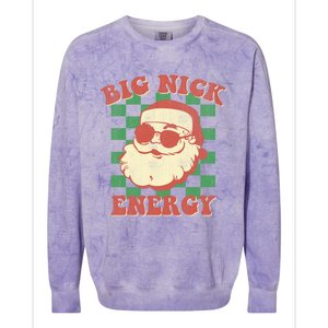 Big Nick Energy Santa Claus Christmas Holiday Cool Gift Colorblast Crewneck Sweatshirt