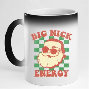 Big Nick Energy Santa Claus Christmas Holiday Cool Gift 11oz Black Color Changing Mug