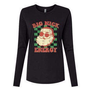 Big Nick Energy Santa Claus Christmas Holiday Cool Gift Womens Cotton Relaxed Long Sleeve T-Shirt