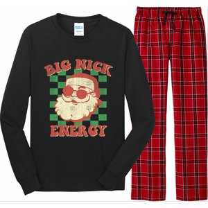 Big Nick Energy Santa Claus Christmas Holiday Cool Gift Long Sleeve Pajama Set