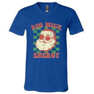 Big Nick Energy Santa Claus Christmas Holiday Cool Gift V-Neck T-Shirt