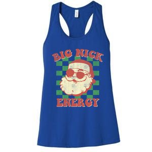 Big Nick Energy Santa Claus Christmas Holiday Cool Gift Women's Racerback Tank