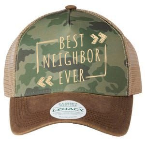 Best Neighbor Ever Design Welcome Neighbor Gift Legacy Tie Dye Trucker Hat