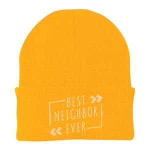 Best Neighbor Ever Design Welcome Neighbor Gift Knit Cap Winter Beanie