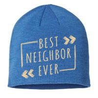 Best Neighbor Ever Design Welcome Neighbor Gift Sustainable Beanie