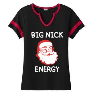 Big Nick Energy Santa Claus Funny Christmas Meaningful Gift Ladies Halftime Notch Neck Tee