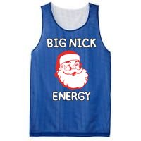 Big Nick Energy Santa Claus Funny Christmas Meaningful Gift Mesh Reversible Basketball Jersey Tank