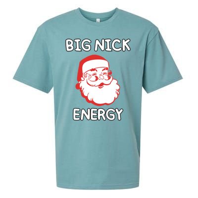 Big Nick Energy Santa Claus Funny Christmas Meaningful Gift Sueded Cloud Jersey T-Shirt