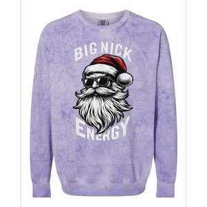 Big Nick Energy Funny Santa Christmas Colorblast Crewneck Sweatshirt