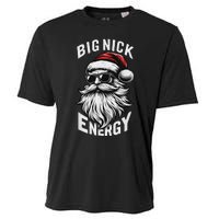 Big Nick Energy Funny Santa Christmas Cooling Performance Crew T-Shirt