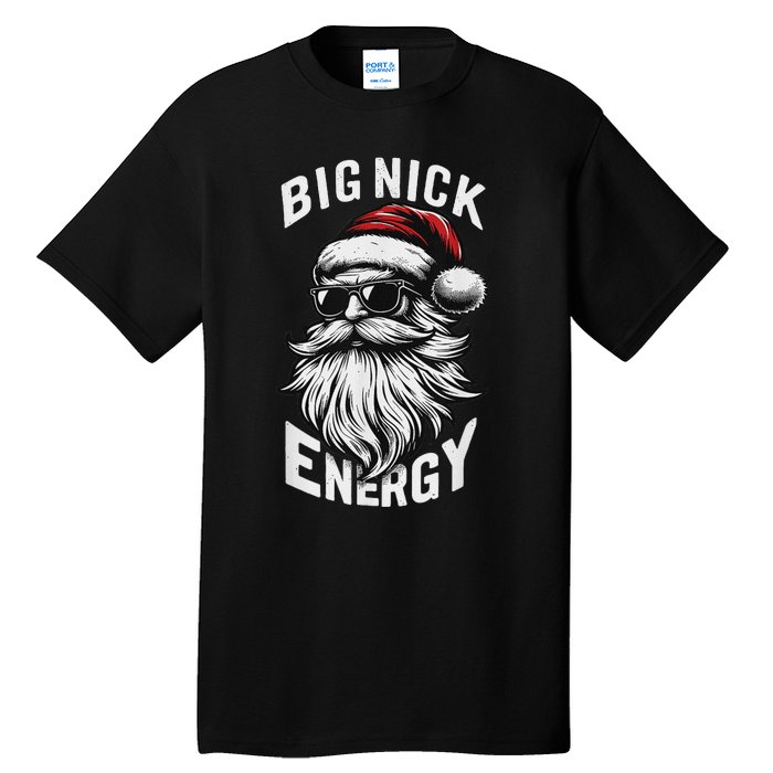 Big Nick Energy Funny Santa Christmas Tall T-Shirt